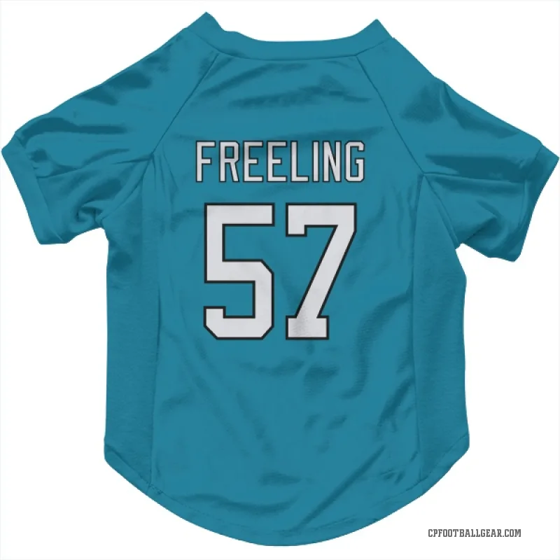 Monroe Freeling  Blue Carolina Panthers  Cat & Dog Pet Jersey