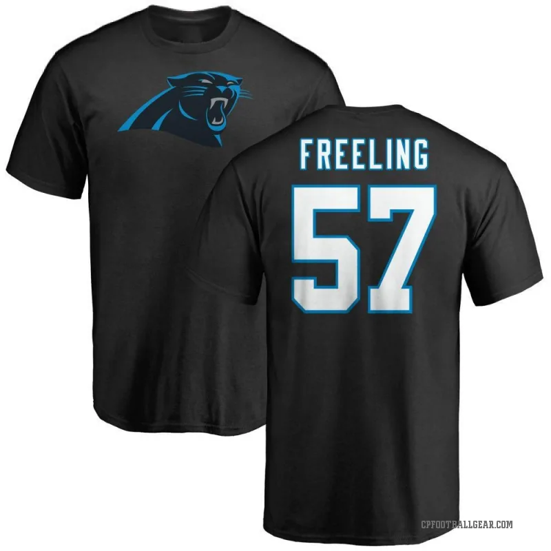 Monroe Freeling Youth Black Carolina Panthers Logo T-Shirt -