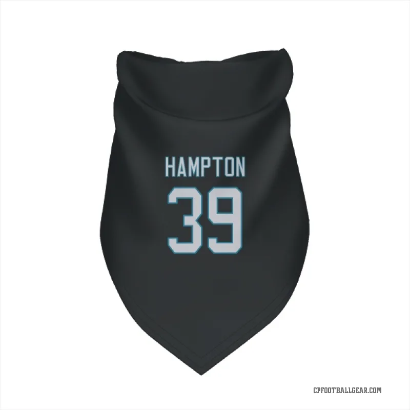 Nick Hampton  Black Carolina Panthers  Cat & Dog Pet Bandana