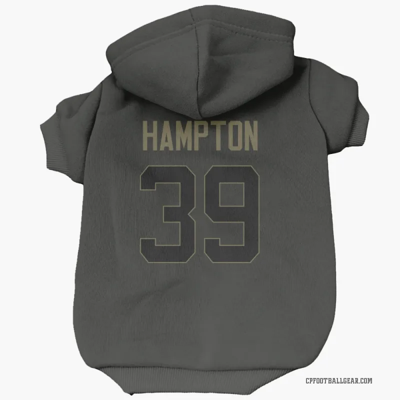 Nick Hampton  Black Carolina Panthers  Service Cat & Dog Pet Hoodie