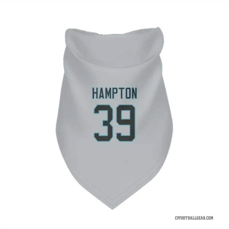 Nick Hampton  White Carolina Panthers  Cat & Dog Pet Bandana