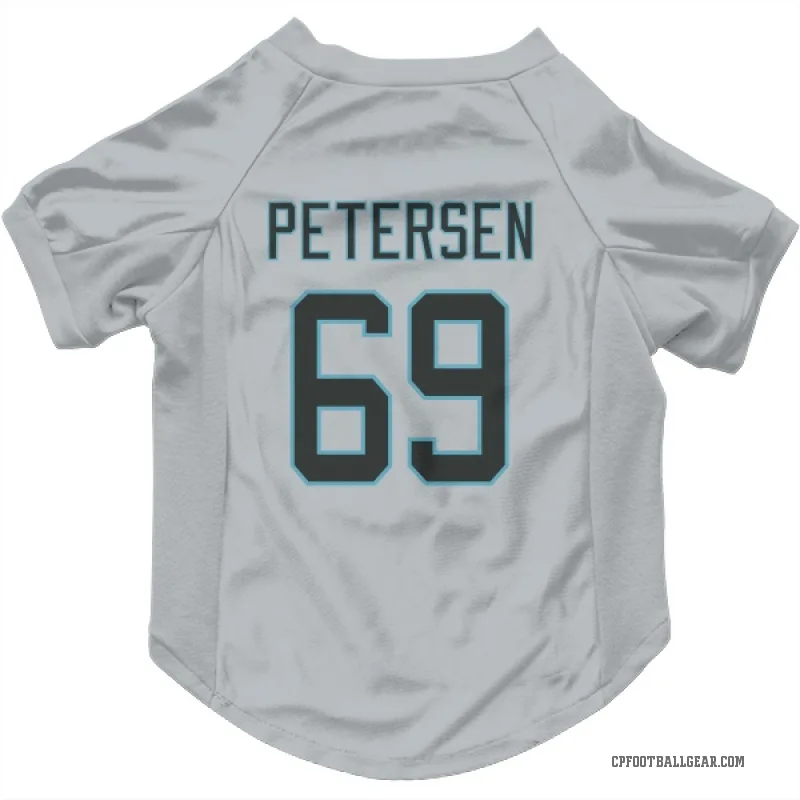 Parker Petersen  Carolina Panthers   Silver Cat & Dog Pet Jersey