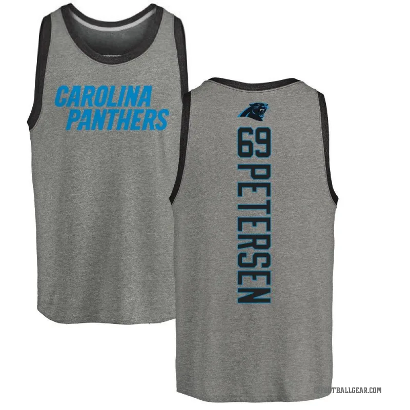 Parker Petersen Men's Ash Carolina Panthers Backer Tank Top -