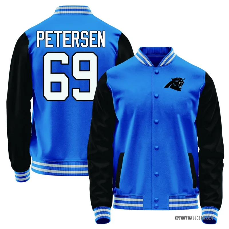 Parker Petersen Men's Blue Carolina Panthers /Black Full-Snap Jacket