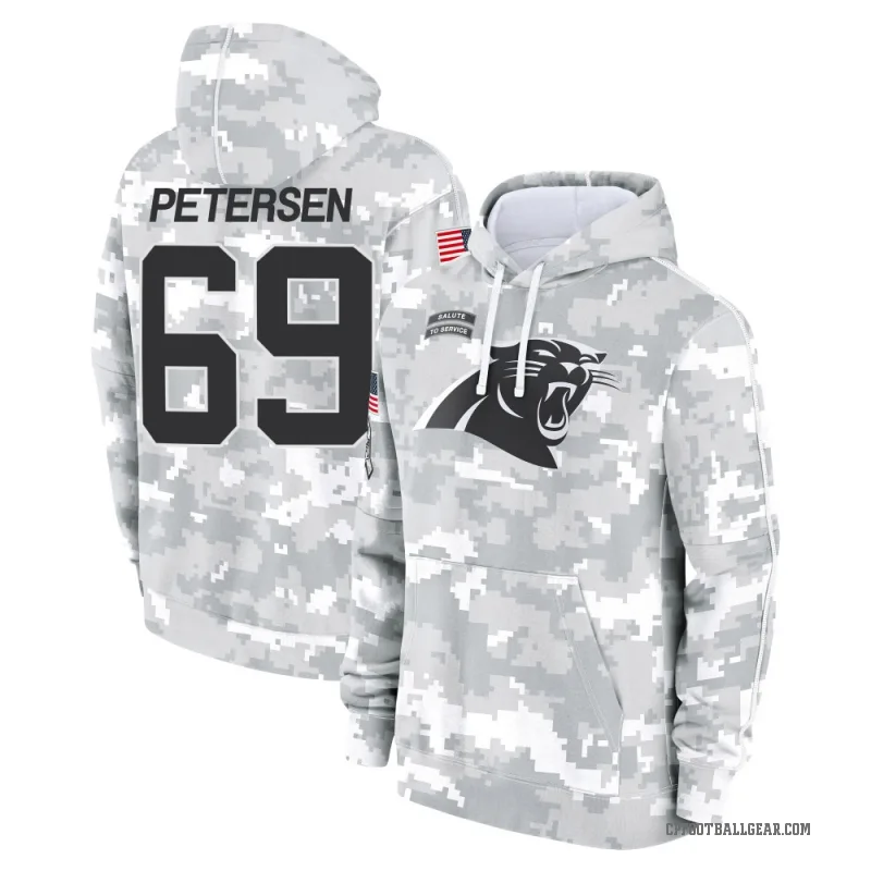 Parker Petersen Men's Camo Carolina Panthers Arctic 2024 Salute to Service Club Fleece Pullover Hoodie