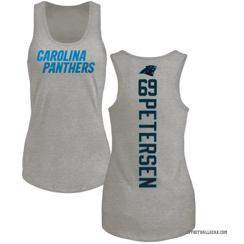Parker Petersen Women's Ash Carolina Panthers Backer Tank Top -
