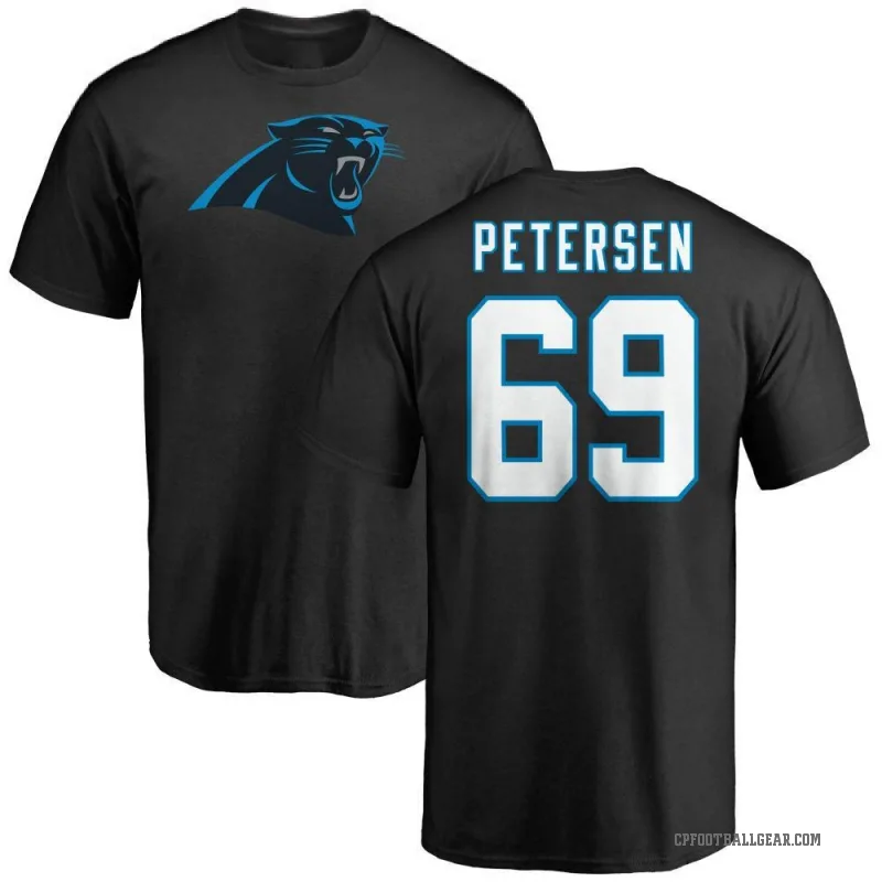 Parker Petersen Youth Black Carolina Panthers Logo T-Shirt -