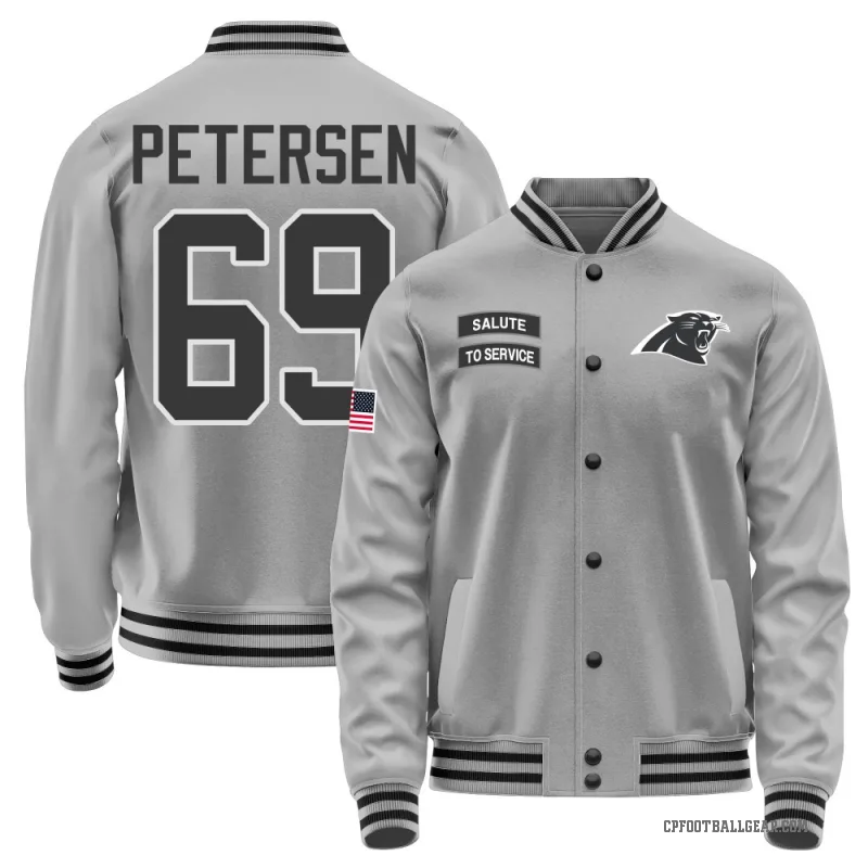 Parker Petersen Youth Gray Carolina Panthers Salute to Service Performance Jacket