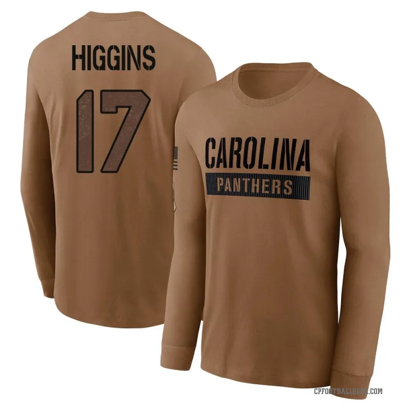 Rashard Higgins Men's Brown Carolina Panthers 2023 Salute To Service Long Sleeve T-Shirt