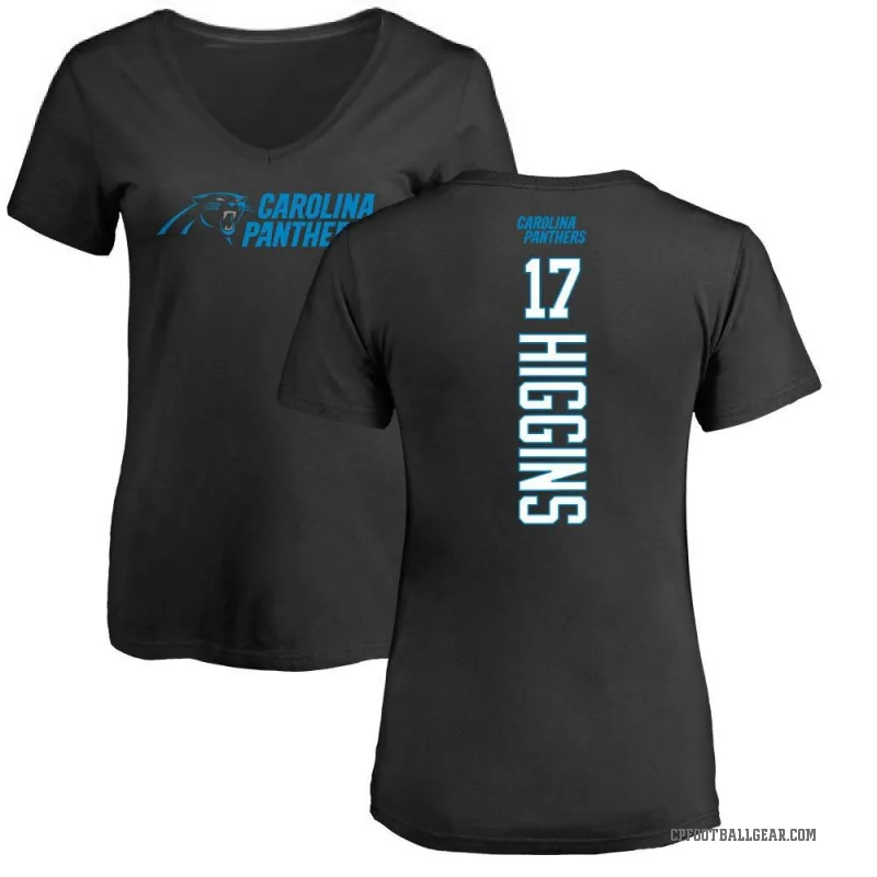 Rashard Higgins Women's Black Carolina Panthers Backer Slim Fit T-Shirt -