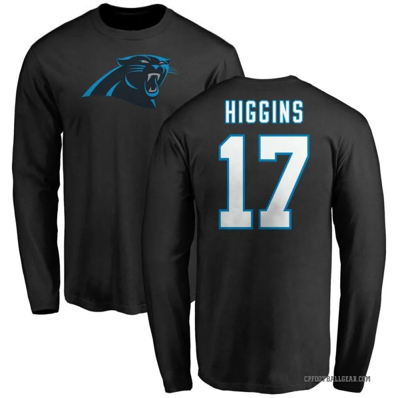 Rashard Higgins Youth Black Carolina Panthers Logo Long Sleeve T-Shirt -