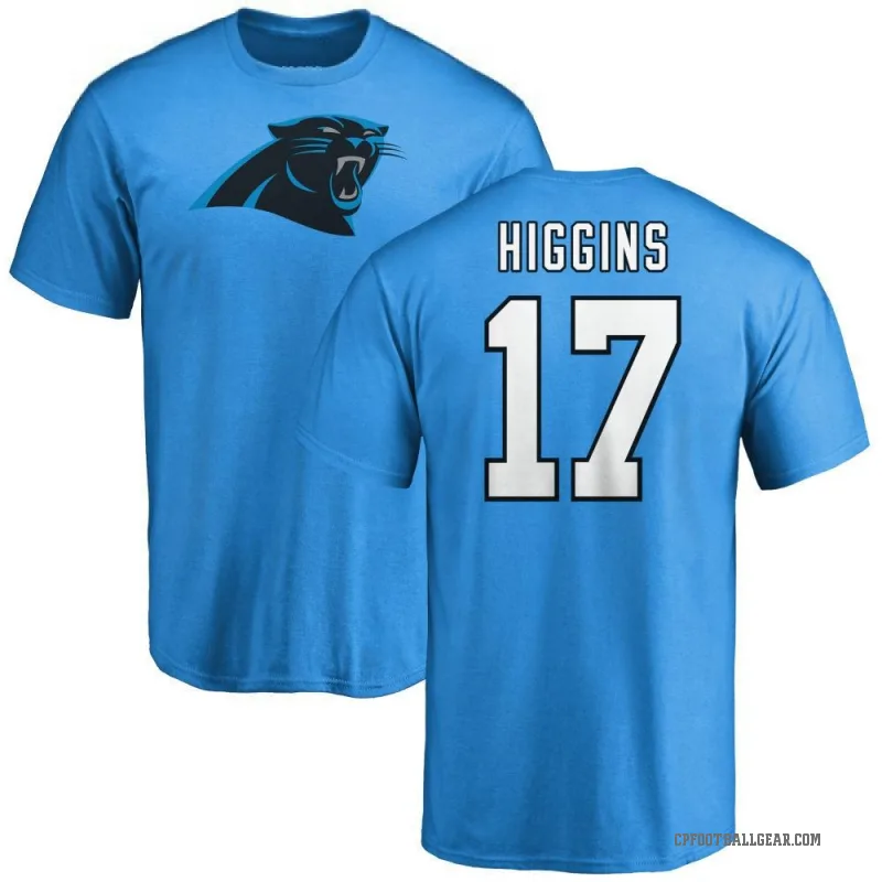 Rashard Higgins Youth Blue Carolina Panthers Logo T-Shirt -