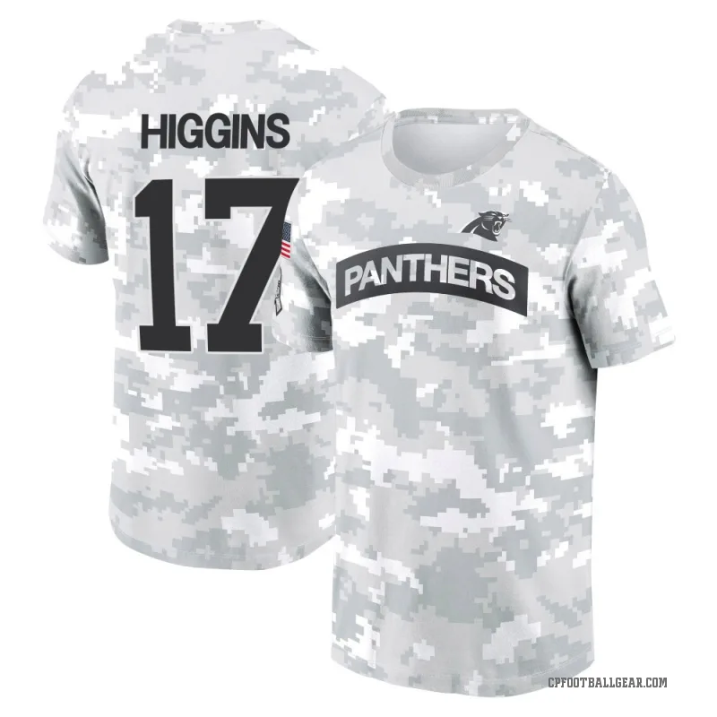 Rashard Higgins Youth Camo Carolina Panthers Arctic 2024 Salute to Service Performance T-Shirt