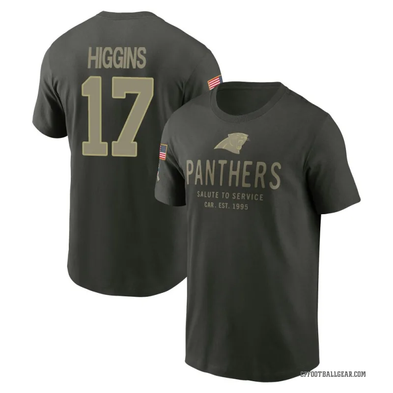Rashard Higgins Youth Green Carolina Panthers Forest/ 2025 Salute to Service Sideline Primary Edge T-Shirt