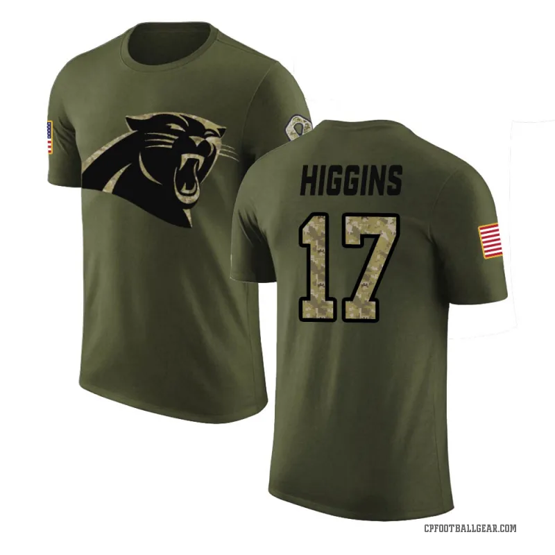 Rashard Higgins Youth Olive Carolina Panthers Salute to Service T-Shirt