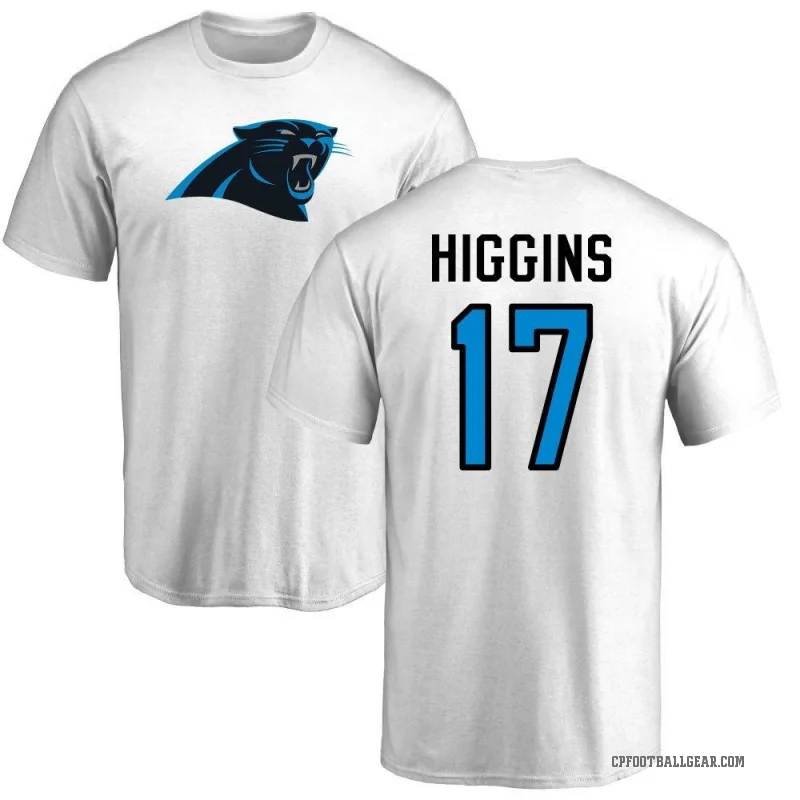 Rashard Higgins Youth White Carolina Panthers Logo T-Shirt -