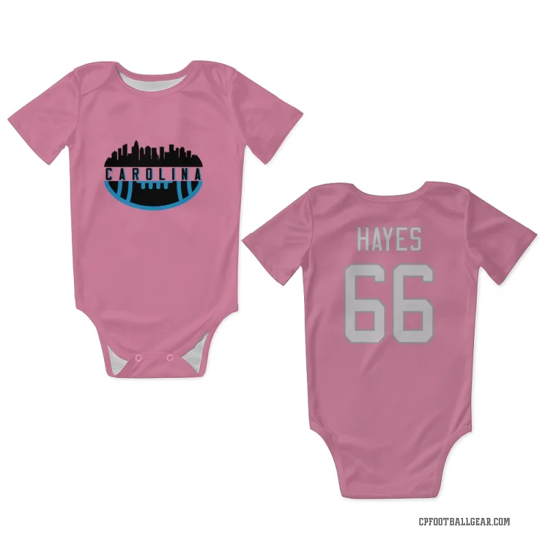 Ryan Hayes  Pink Carolina Panthers  Newborn & Infant Bodysuit