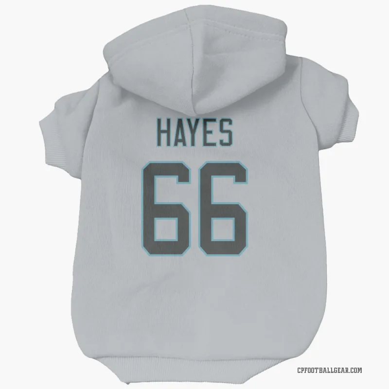 Ryan Hayes  White Carolina Panthers  Cat & Dog Pet Hoodie