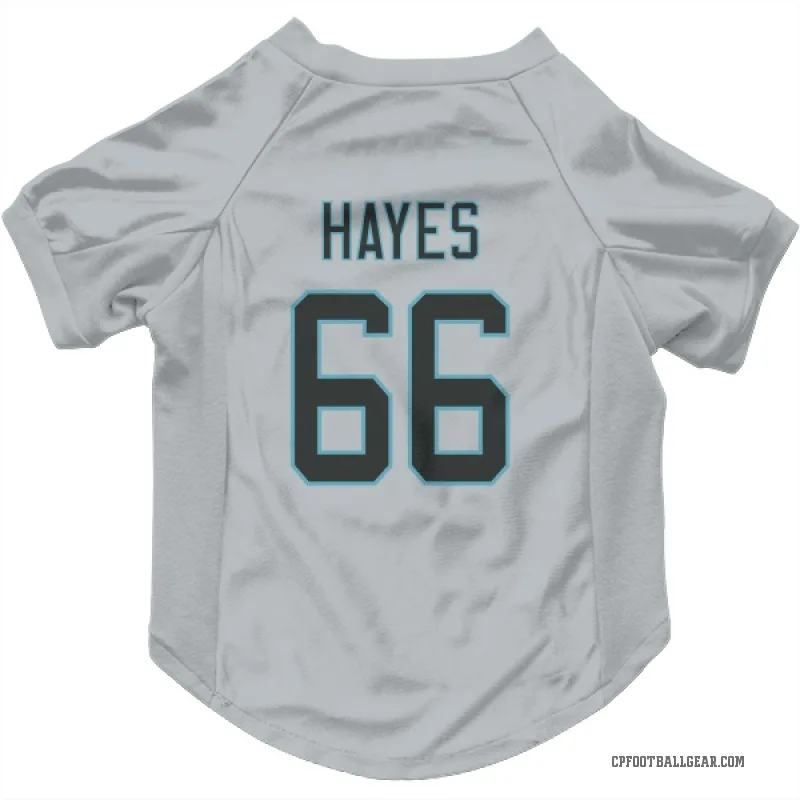 Ryan Hayes  White Carolina Panthers  Cat & Dog Pet Jersey