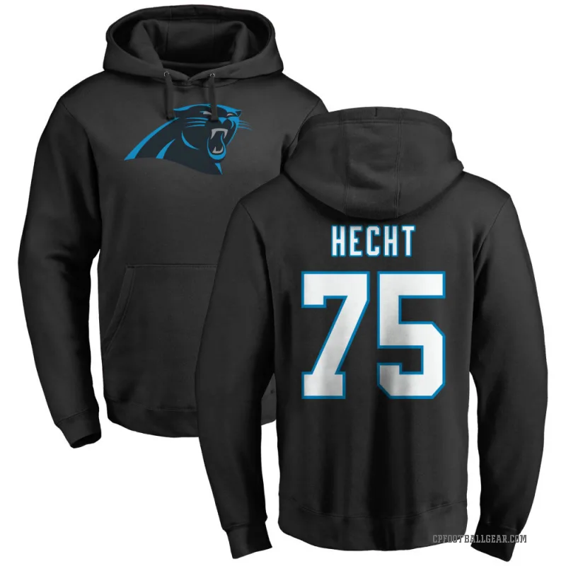 Sam Hecht Men's Black Carolina Panthers Pro Line Logo Pullover Hoodie