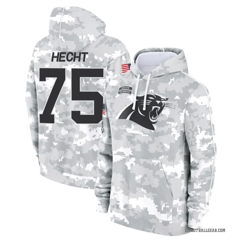 Sam Hecht Men's Camo Carolina Panthers Arctic 2024 Salute to Service Club Fleece Pullover Hoodie