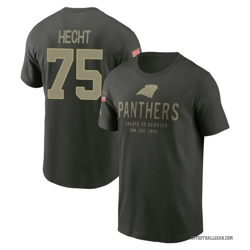 Sam Hecht Men's Green Carolina Panthers Forest/ 2025 Salute to Service Sideline Primary Edge T-Shirt