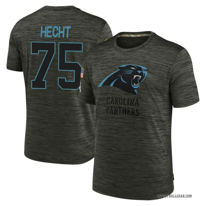 Sam Hecht Men's Olive Carolina Panthers 2025 Salute to Service Velocity T-Shirt