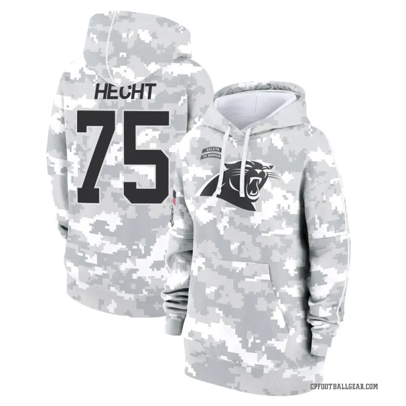 Sam Hecht Women's Camo Carolina Panthers Arctic 2024 Salute to Service Club Fleece Pullover Hoodie