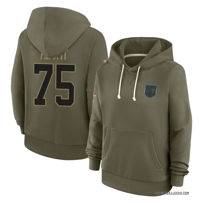 Sam Hecht Women's Olive Carolina Panthers 2025 Salute to Service Hoodie