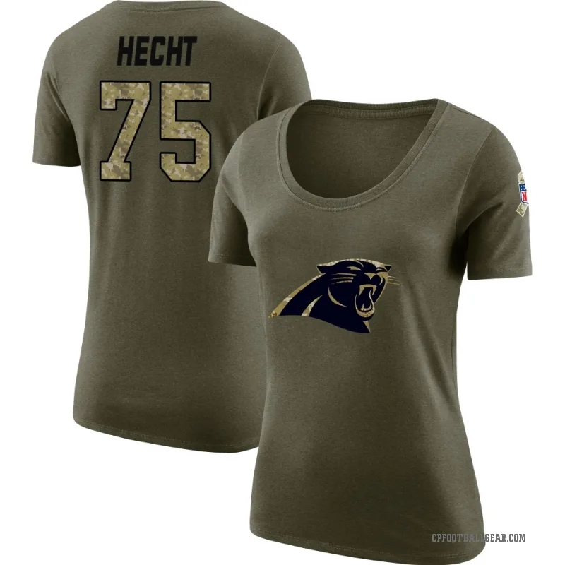 Sam Hecht Women's Olive Carolina Panthers Salute to Service Scoop Neck T-Shirt