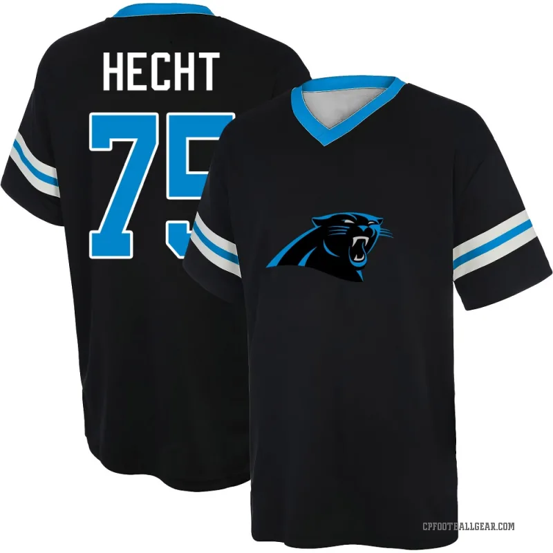 Sam Hecht Youth Black Carolina Panthers Game Day V-Neck T-Shirt