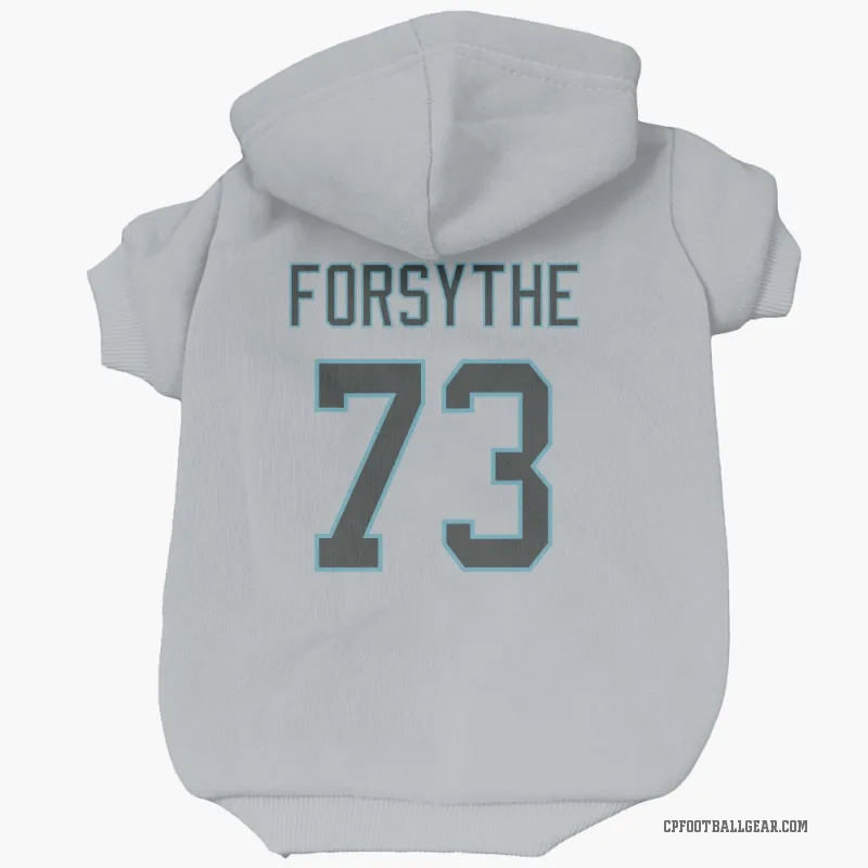 Stone Forsythe  Carolina Panthers   Silver Cat & Dog Pet Hoodie
