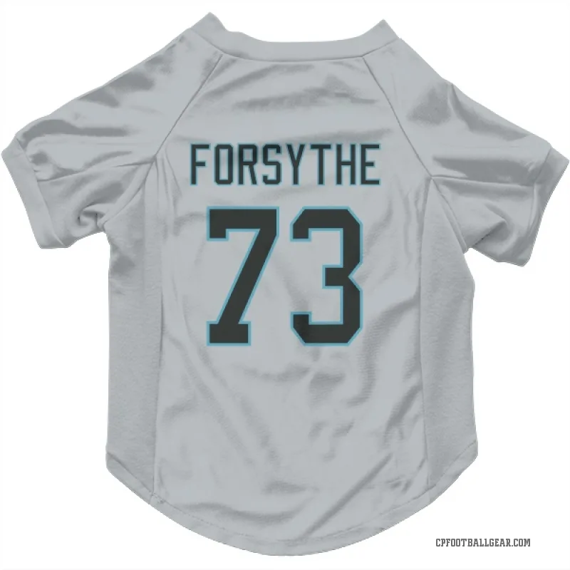 Stone Forsythe  Carolina Panthers   Silver Cat & Dog Pet Jersey