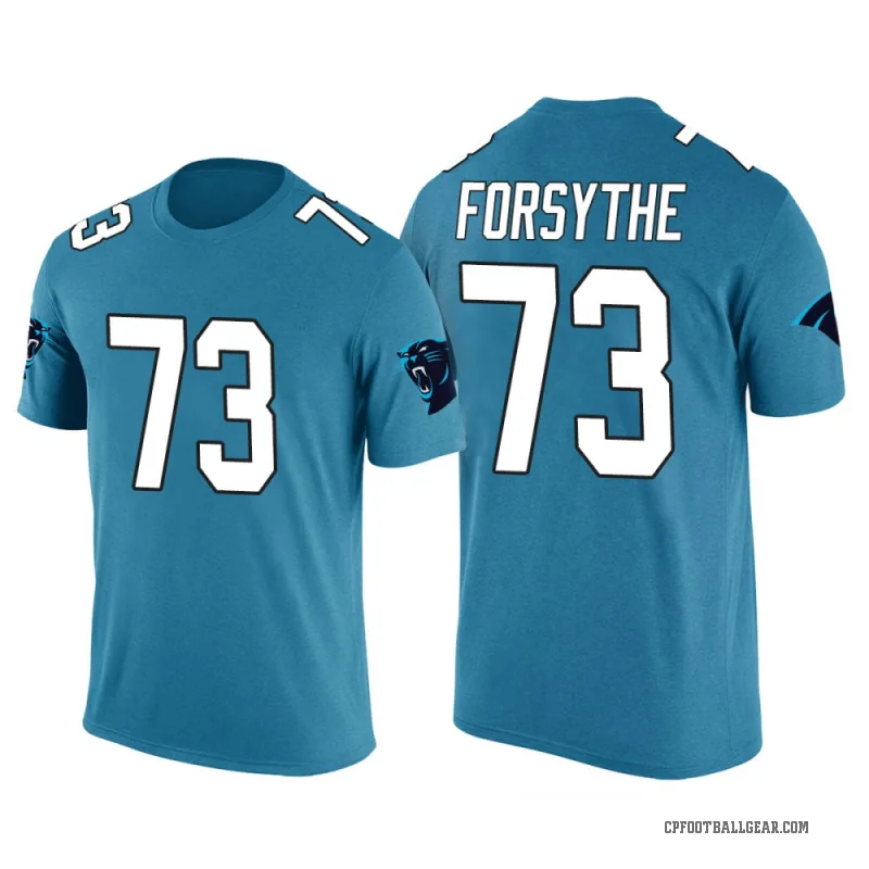 Stone Forsythe Men's Blue Carolina Panthers Color Rush T-Shirt