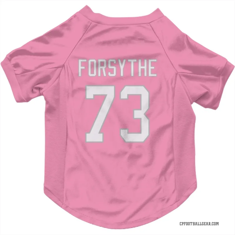 Stone Forsythe  Pink Carolina Panthers  Cat & Dog Pet Jersey