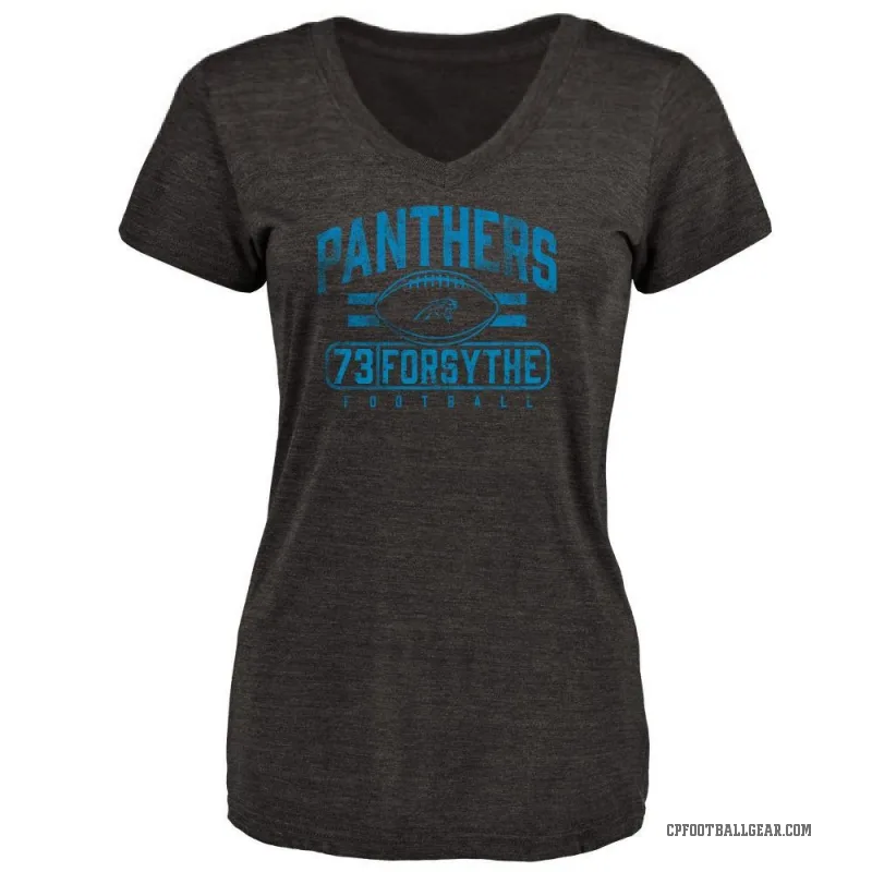 Stone Forsythe Women's Black Carolina Panthers Flanker T-Shirt -