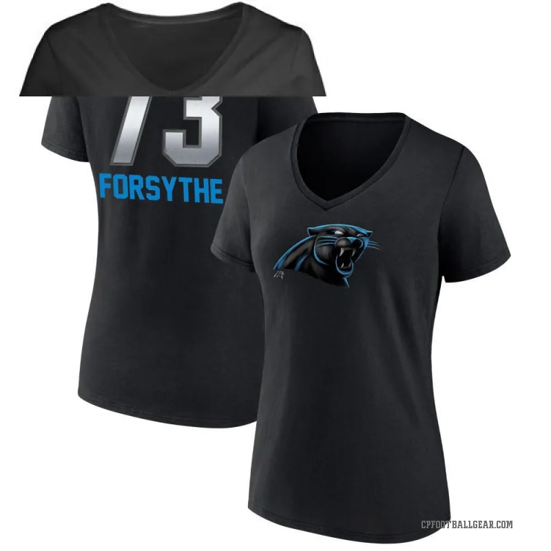 Stone Forsythe Women's Black Carolina Panthers Midnight Mascot T-Shirt -