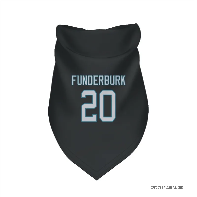 Tyrek Funderburk  Black Carolina Panthers  Cat & Dog Pet Bandana