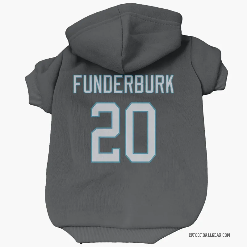 Tyrek Funderburk  Black Carolina Panthers  Cat & Dog Pet Hoodie