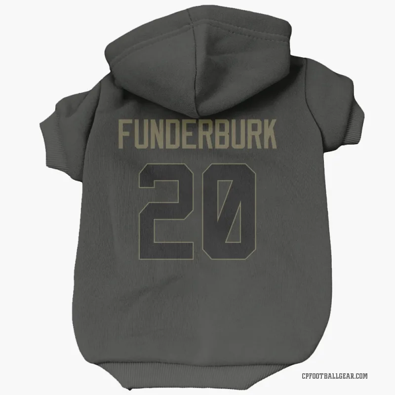 Tyrek Funderburk  Black Carolina Panthers  Service Cat & Dog Pet Hoodie