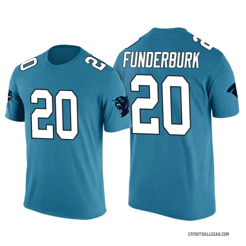 Tyrek Funderburk Men's Blue Carolina Panthers Color Rush T-Shirt