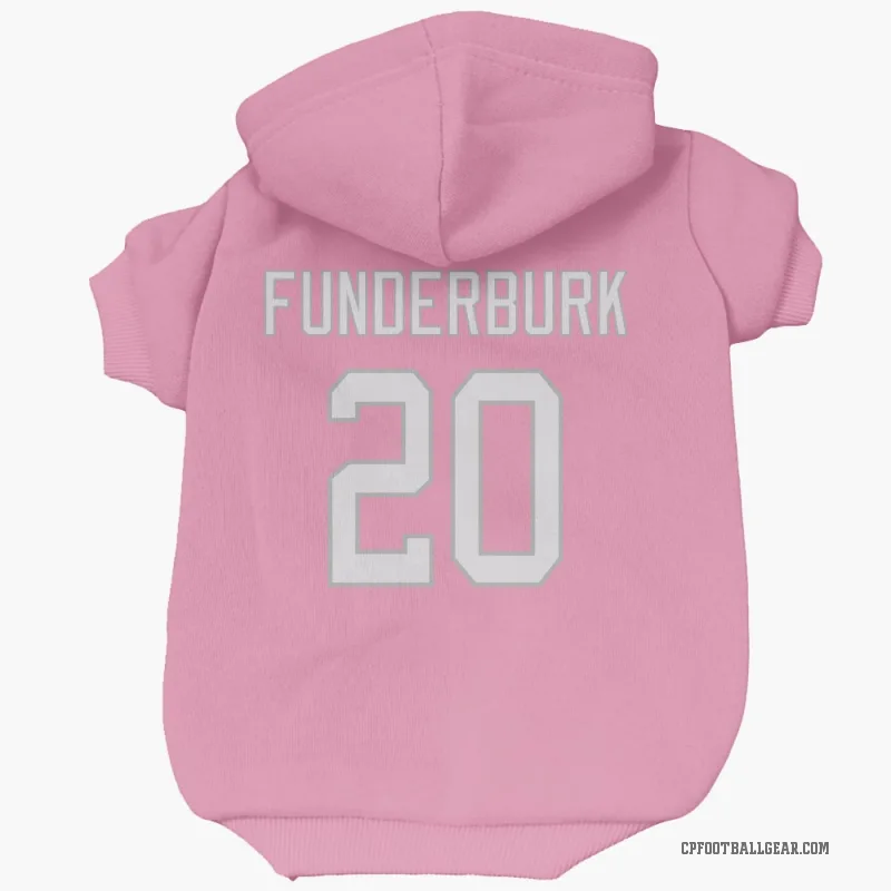 Tyrek Funderburk  Pink Carolina Panthers  Cat & Dog Pet Hoodie