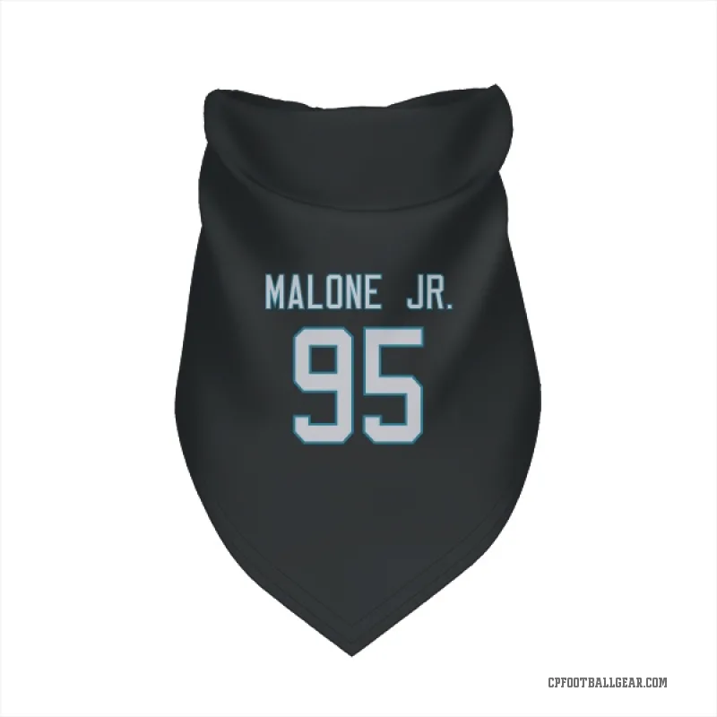 Tywone Malone Jr.  Black Carolina Panthers  Cat & Dog Pet Bandana