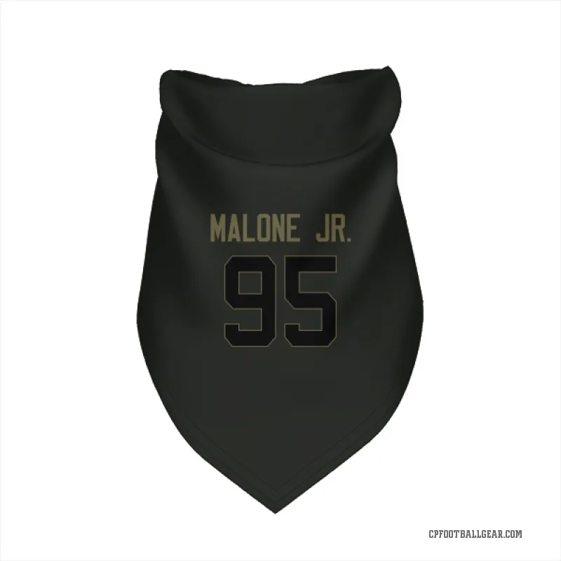 Tywone Malone Jr.  Black Carolina Panthers  Service Cat & Dog Pet Bandana