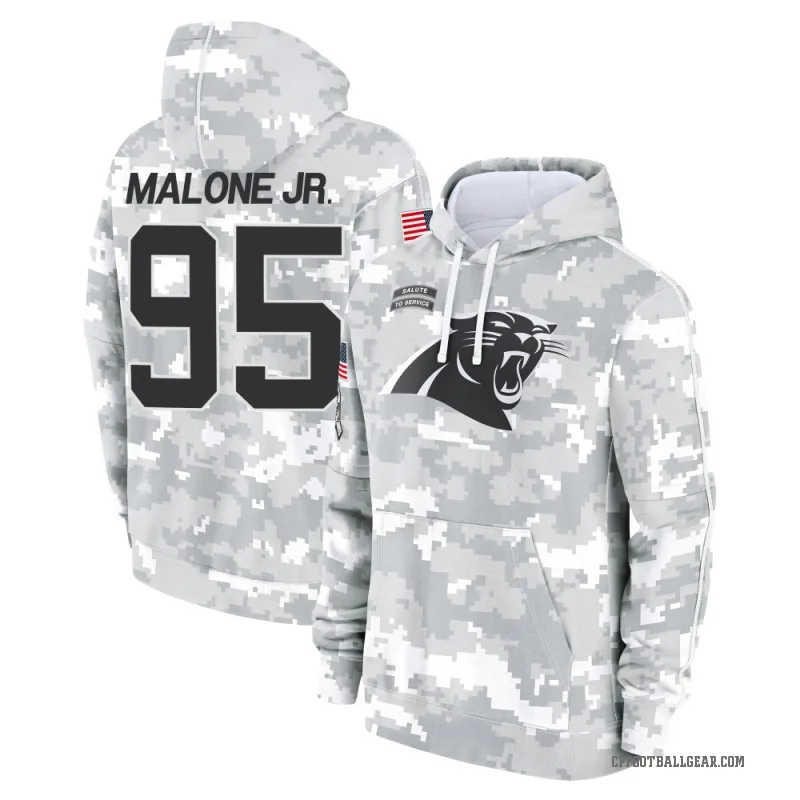 Tywone Malone Jr. Men's Camo Carolina Panthers Arctic 2024 Salute to Service Club Fleece Pullover Hoodie