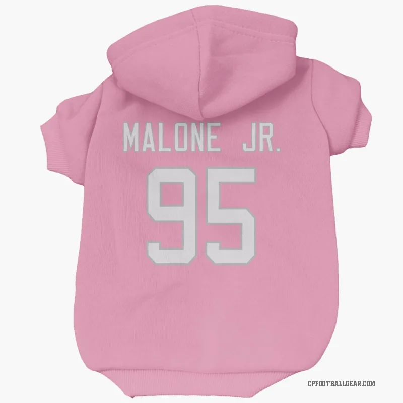 Tywone Malone Jr.  Pink Carolina Panthers  Cat & Dog Pet Hoodie