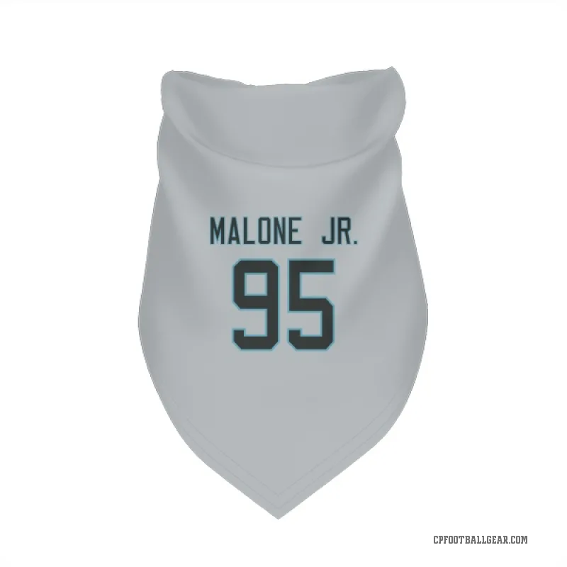 Tywone Malone Jr.  White Carolina Panthers  Cat & Dog Pet Bandana