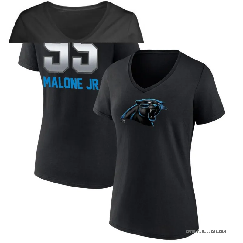 Tywone Malone Jr. Women's Black Carolina Panthers Midnight Mascot T-Shirt -