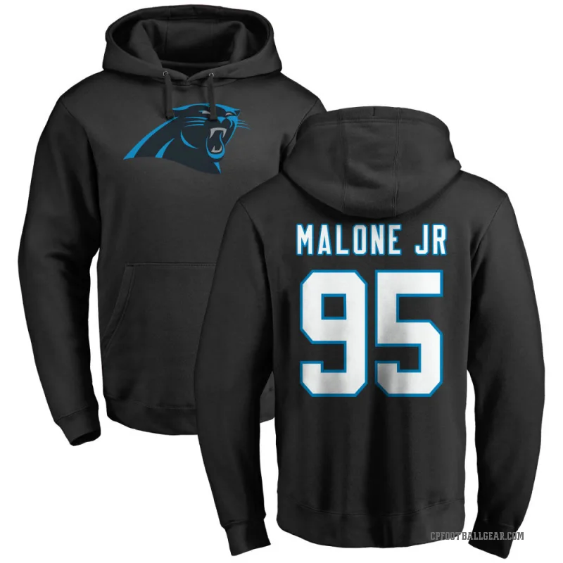 Tywone Malone Jr. Youth Black Carolina Panthers Pro Line Logo Pullover Hoodie