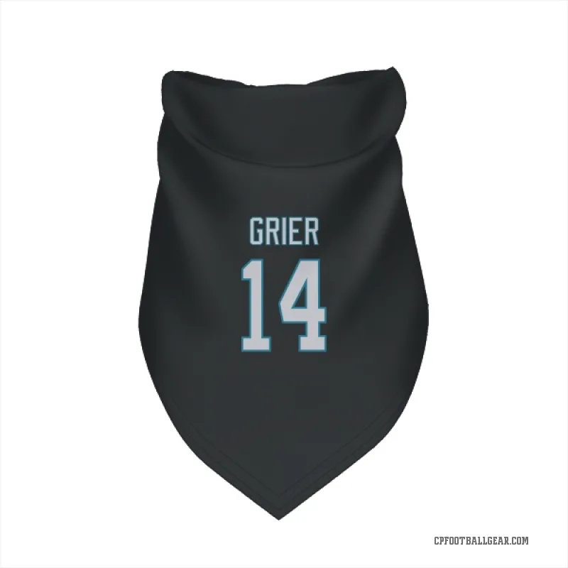 Will Grier  Black Carolina Panthers  Cat & Dog Pet Bandana
